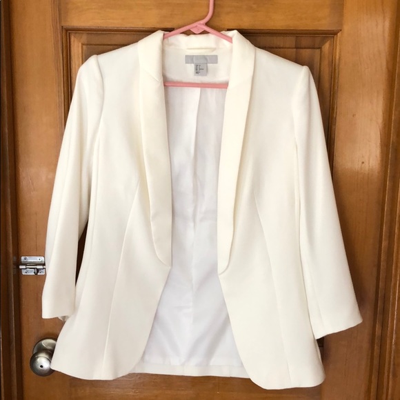 H&M Jackets & Blazers - H&M white blazer